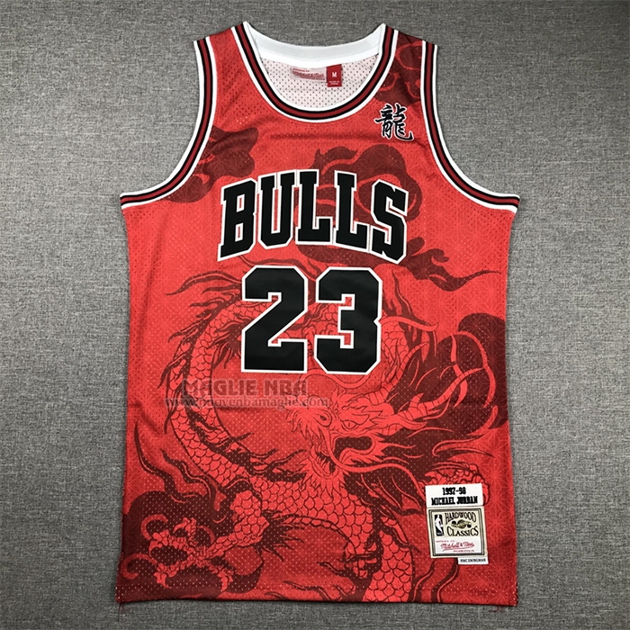 Maglia
 Michael Jordan NO 23 Chicago Bulls Throwback Asian Heritage 1997-98 Rosso
